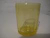 holder for tealights or votivs rainbow yellow 
